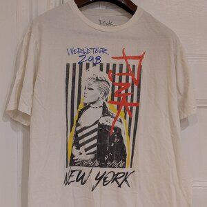 PINK - Beautiful Trauma 2018 New York World Tour Cotton Shirt Women's XL